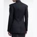 Stella McCartney Classic Pinstripe Asymmetric Wool Blazer Jacket, IT 38 or US 2