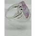 Elegant .925 Sterling Silver Ring Pink-lilac Stone Size 6