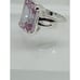 Elegant .925 Sterling Silver Ring Pink-lilac Stone Size 6