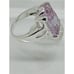 Elegant .925 Sterling Silver Ring Pink-lilac Stone Size 6