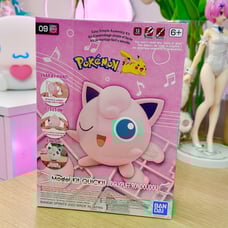 Jigglypuff Figure Pokemon Model Kit Pink Bandai DIY Kawaii Anime Figure Japan