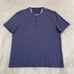 John Varvatos Star USA Henley Shirt Men Large Plum Space Dye Short Sleeve NWOT