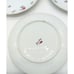 Vintage Meito Set Of 7:Rose Chintz 7.5 Salad Plates Silver Trim Cottage Core