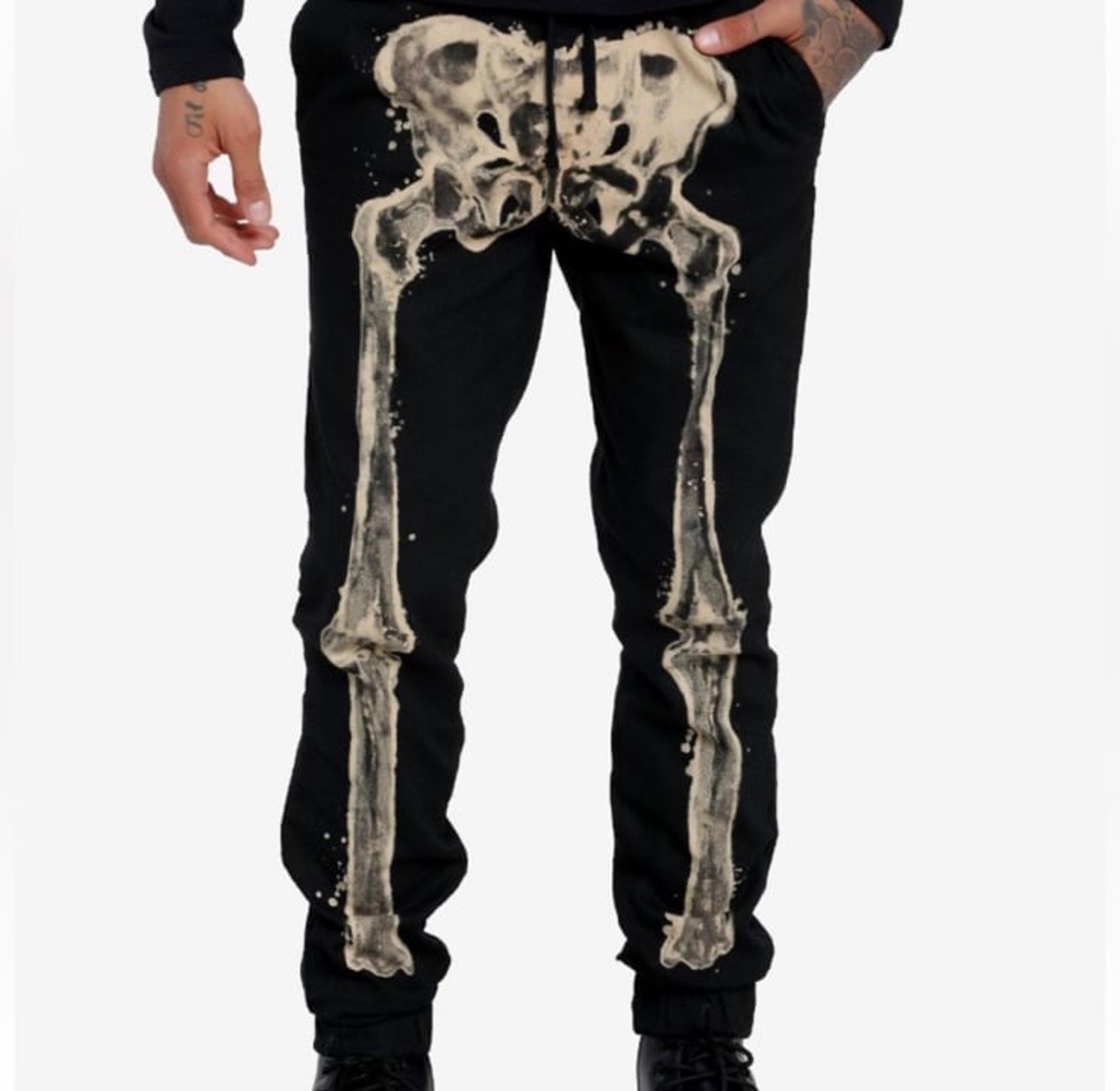 Skeleton Jogger Pants Hot Topic Halloween Spooky Costume