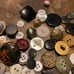 Lot Vintage Antique Fancy lot Metal Bakelite Celluloid metal Sewing Buttons. Com
