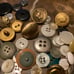 Lot Vintage Antique Fancy lot Metal Bakelite Celluloid metal Sewing Buttons. Com