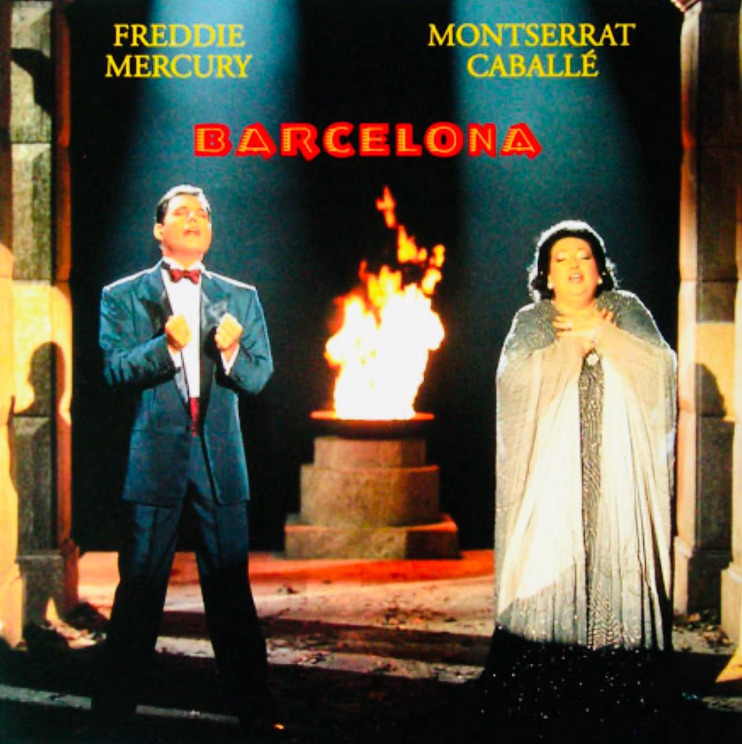 Freddie Mercury Barcelona Promo Album Flat 1988