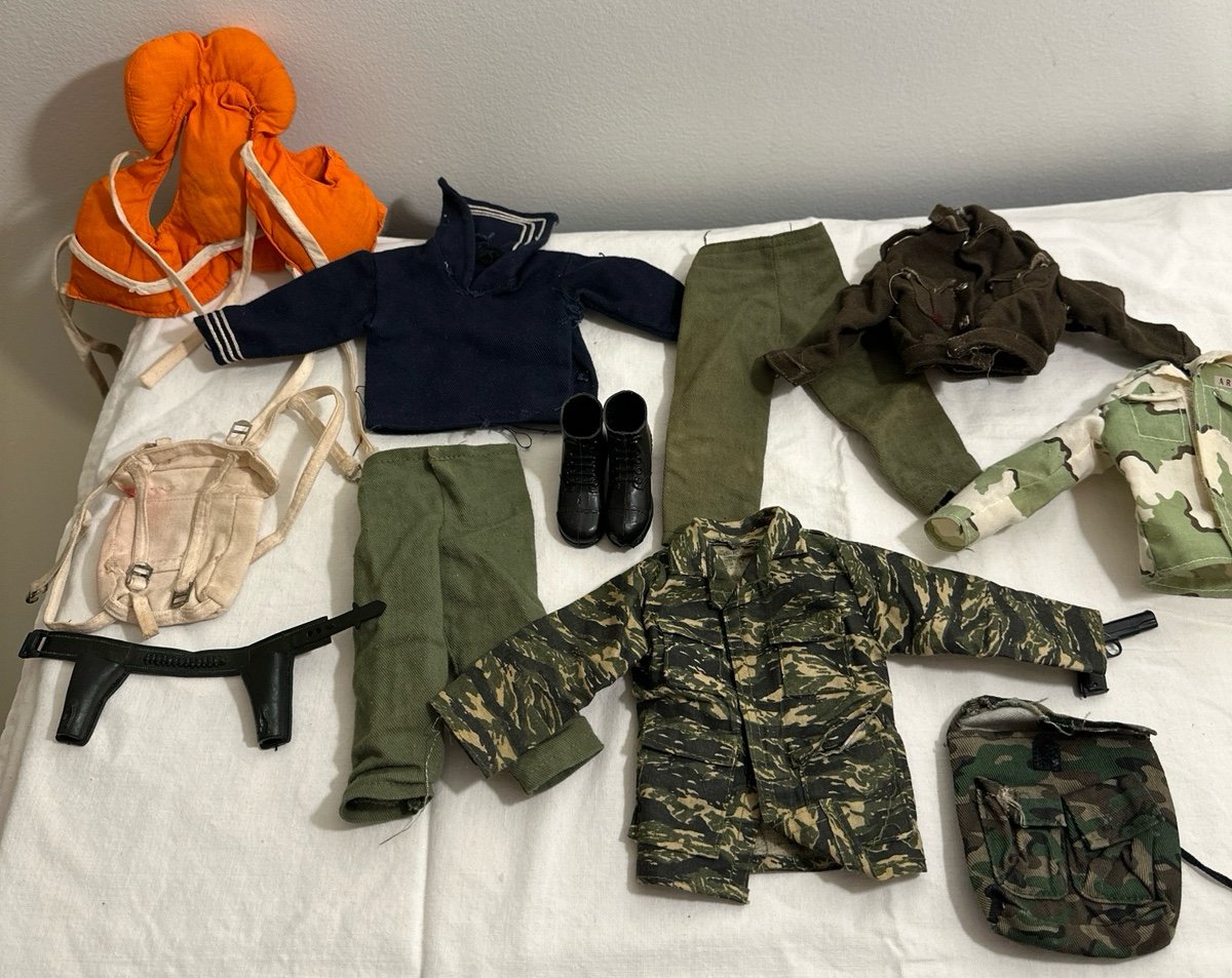 Vintage GI Joe Accessory and Clothing Lot