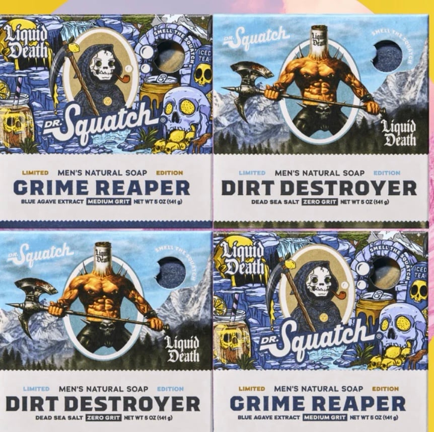 Dr Squatch NEW soap grime reaper and dirt destroyer 2 of each, just released LID