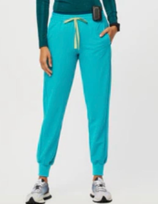 NWOT FIGS Mari Skinny Petite Jogger Scrub Pants Teal
