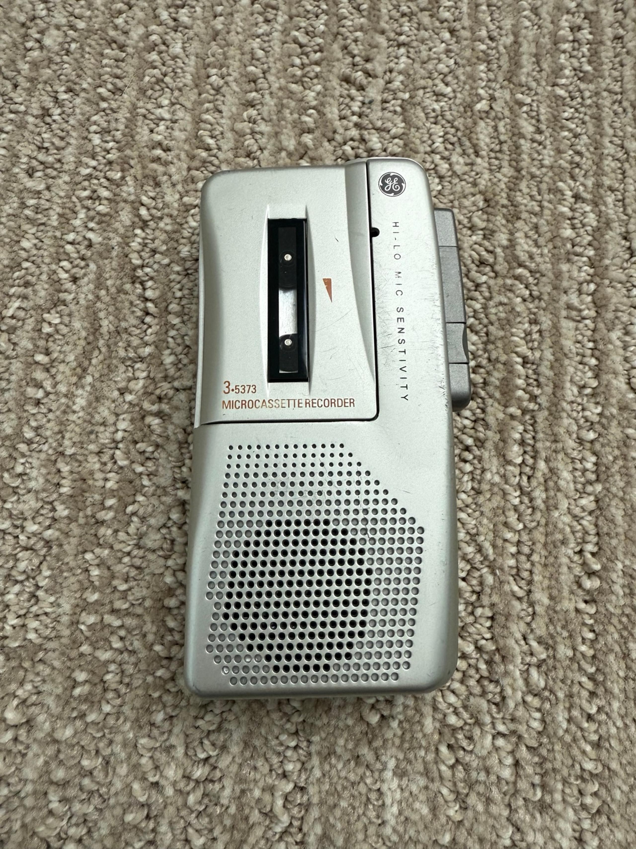 GE General Electric 3-5373 Microcassette Voice Recorder Dictation