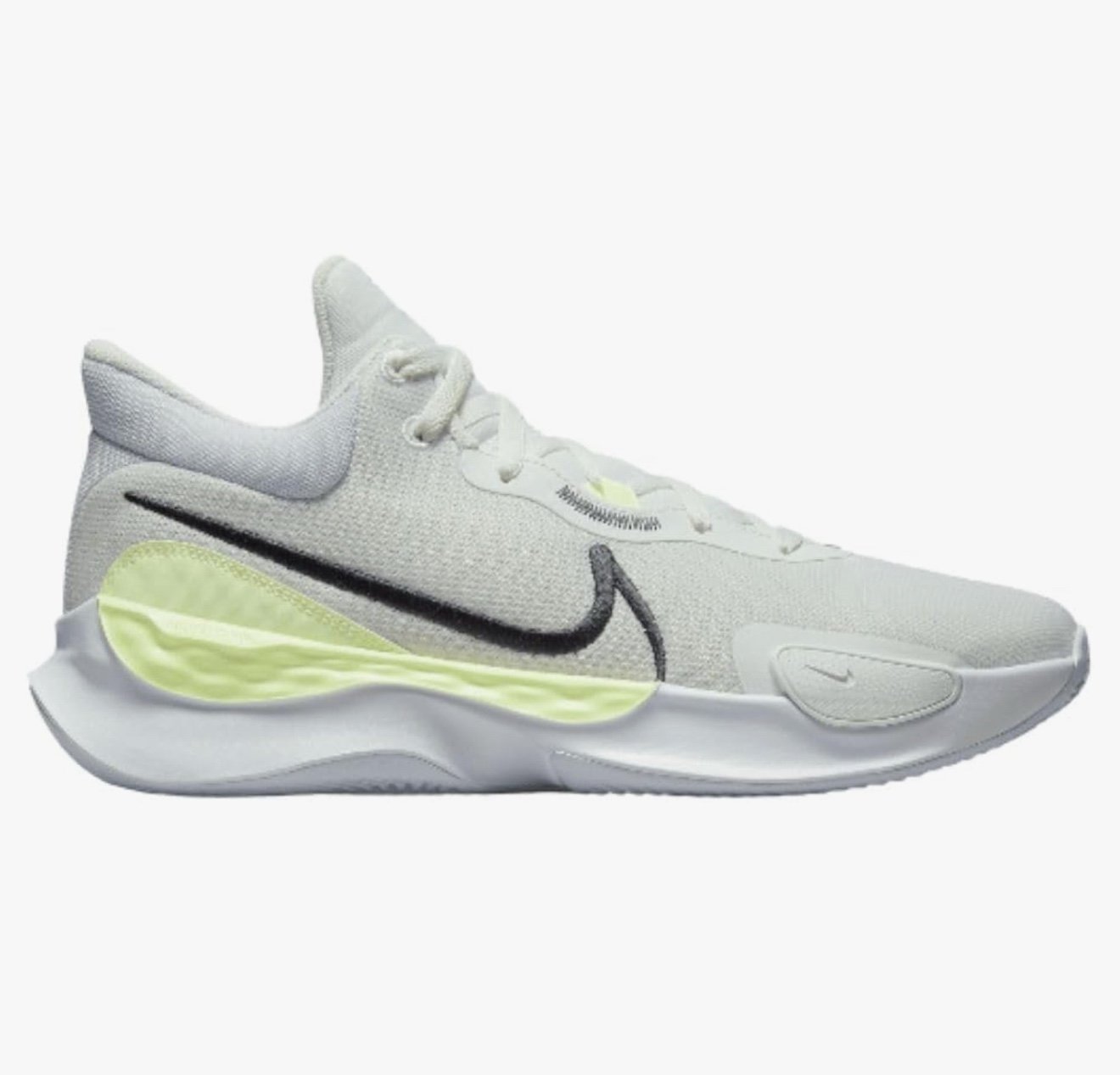 Nike Renew Elevate 3 Basketball Shoes Sneakers 11 In White Barely Green Sports