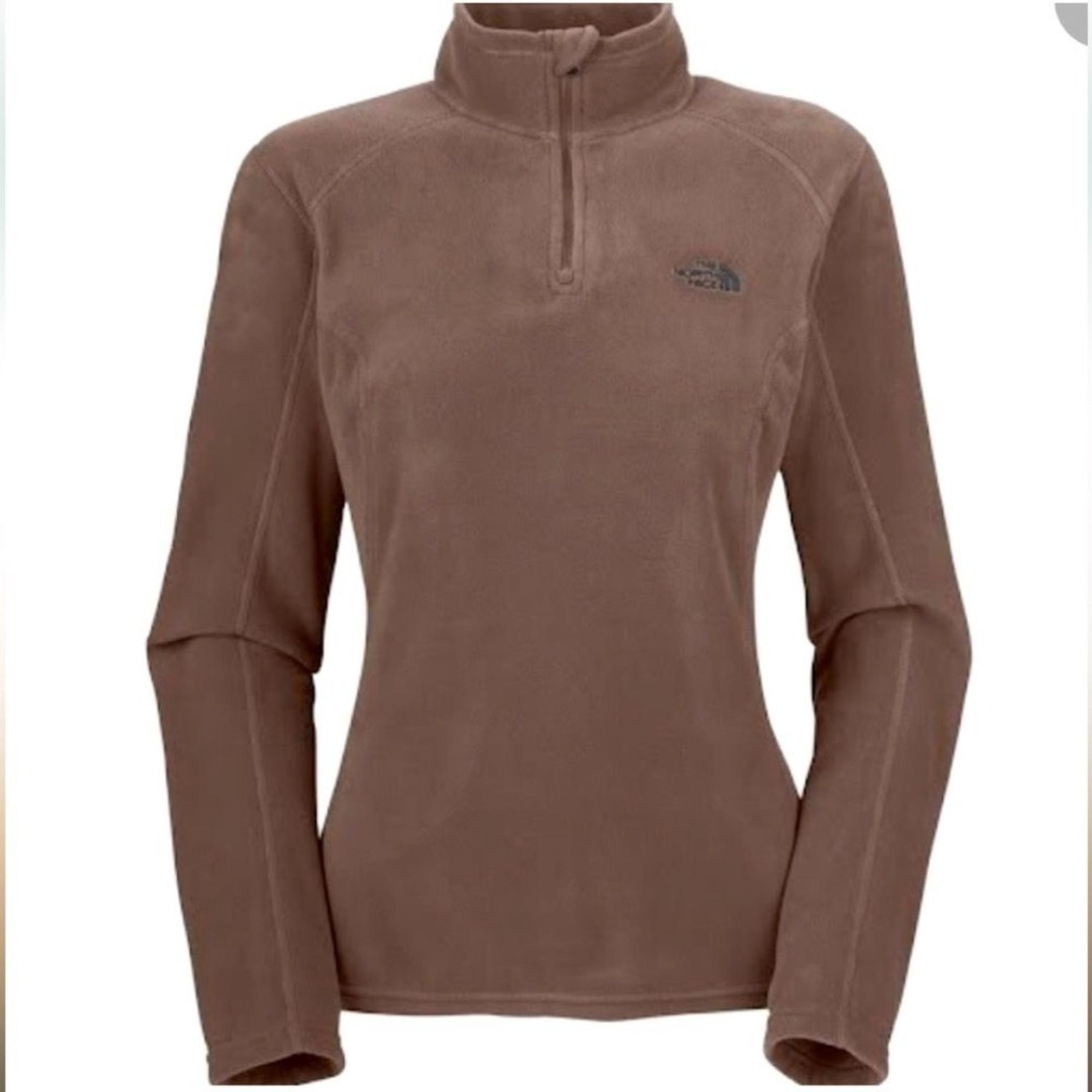 The North Face Women's TKA 100 Microvelour
Glacier 1/4 Zip Sweater Small Taupe