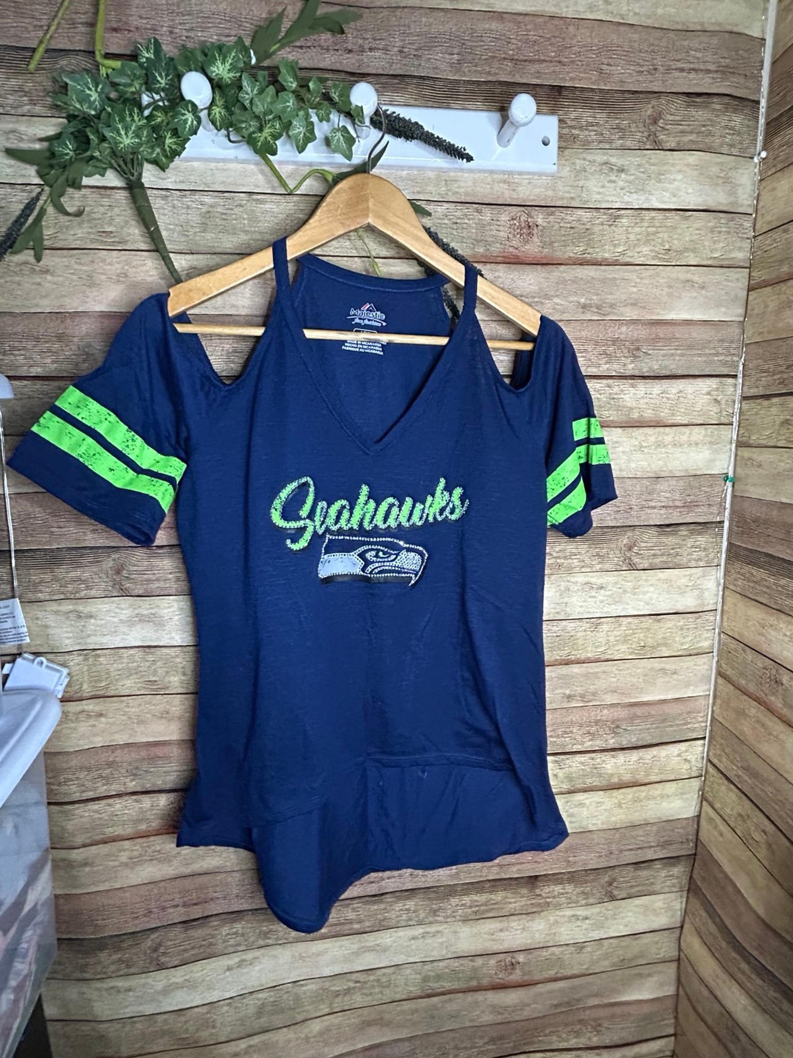 Seattle Seahawks Short Sleeve Shirt Women’s Size L