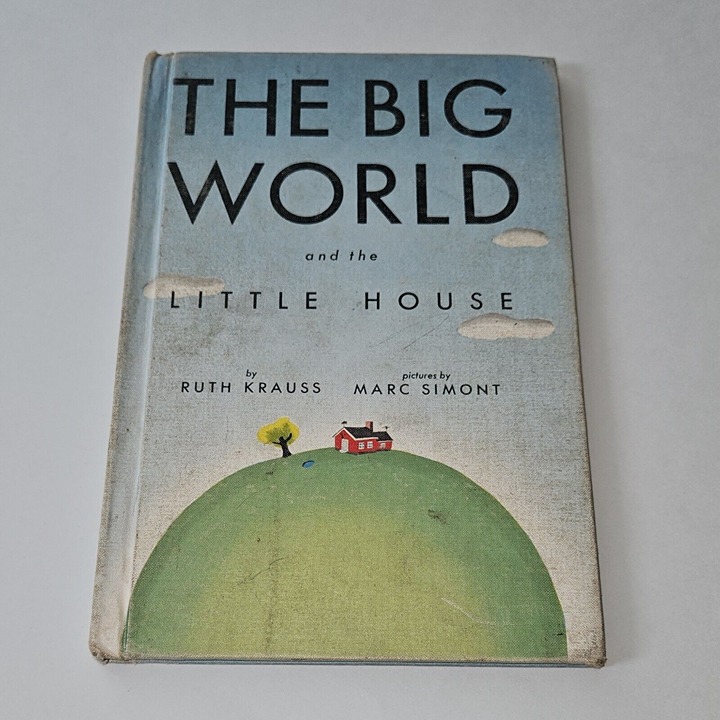VTG Big World & Little House Hardcover Book Ruth Krauss 1949 Ex-Lib AS IS READ