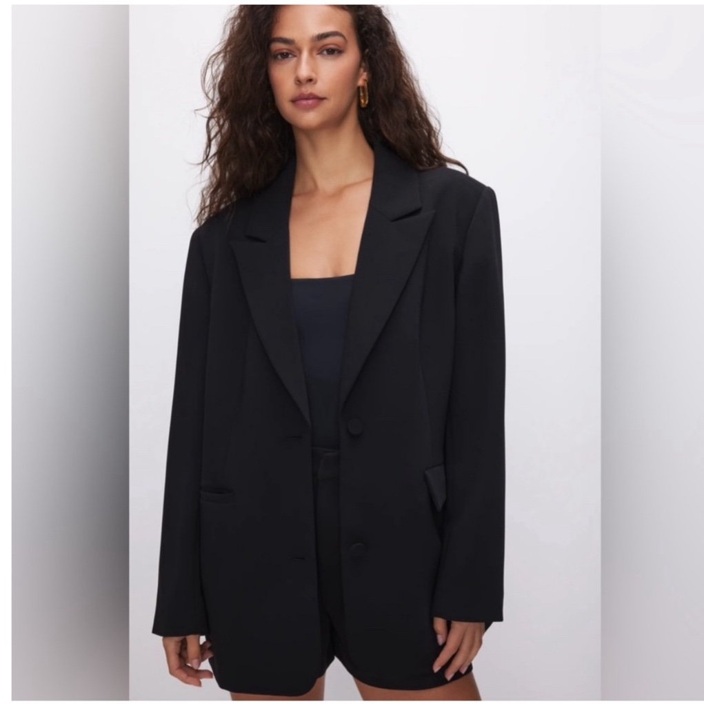 Good American Blazer NWT, Luxe Boyfriend Jacket - NEW!