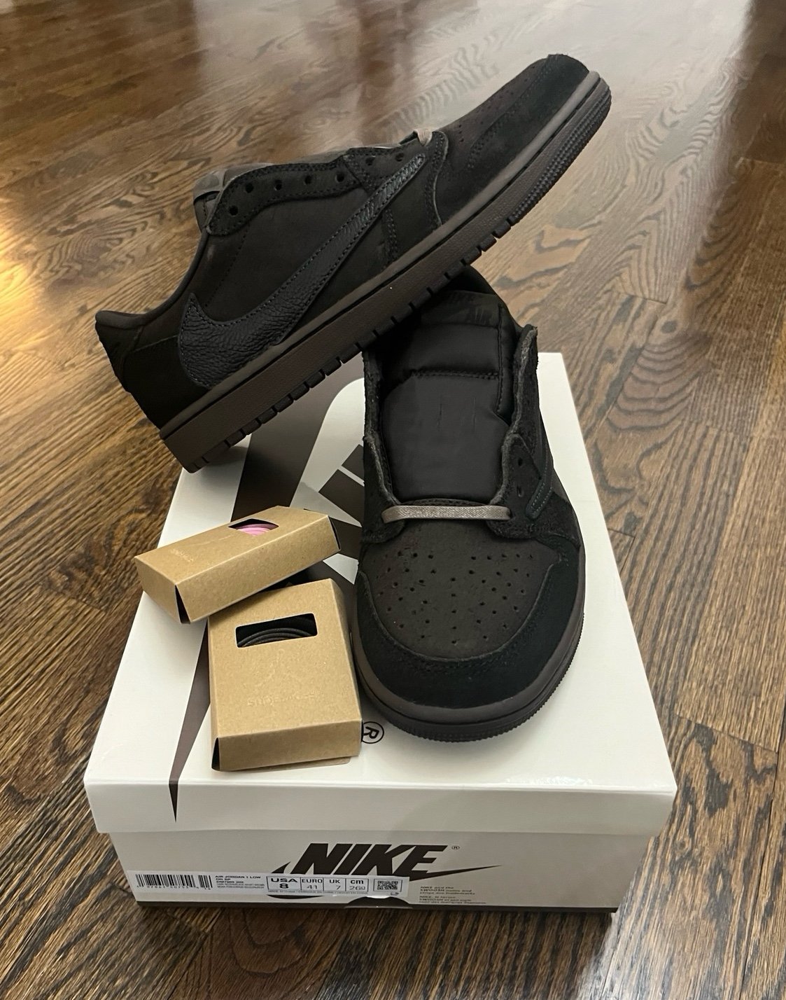 Size 8 - Travis Scott x Air Jordan 1 Retro OG SP Low Velvet Brown
