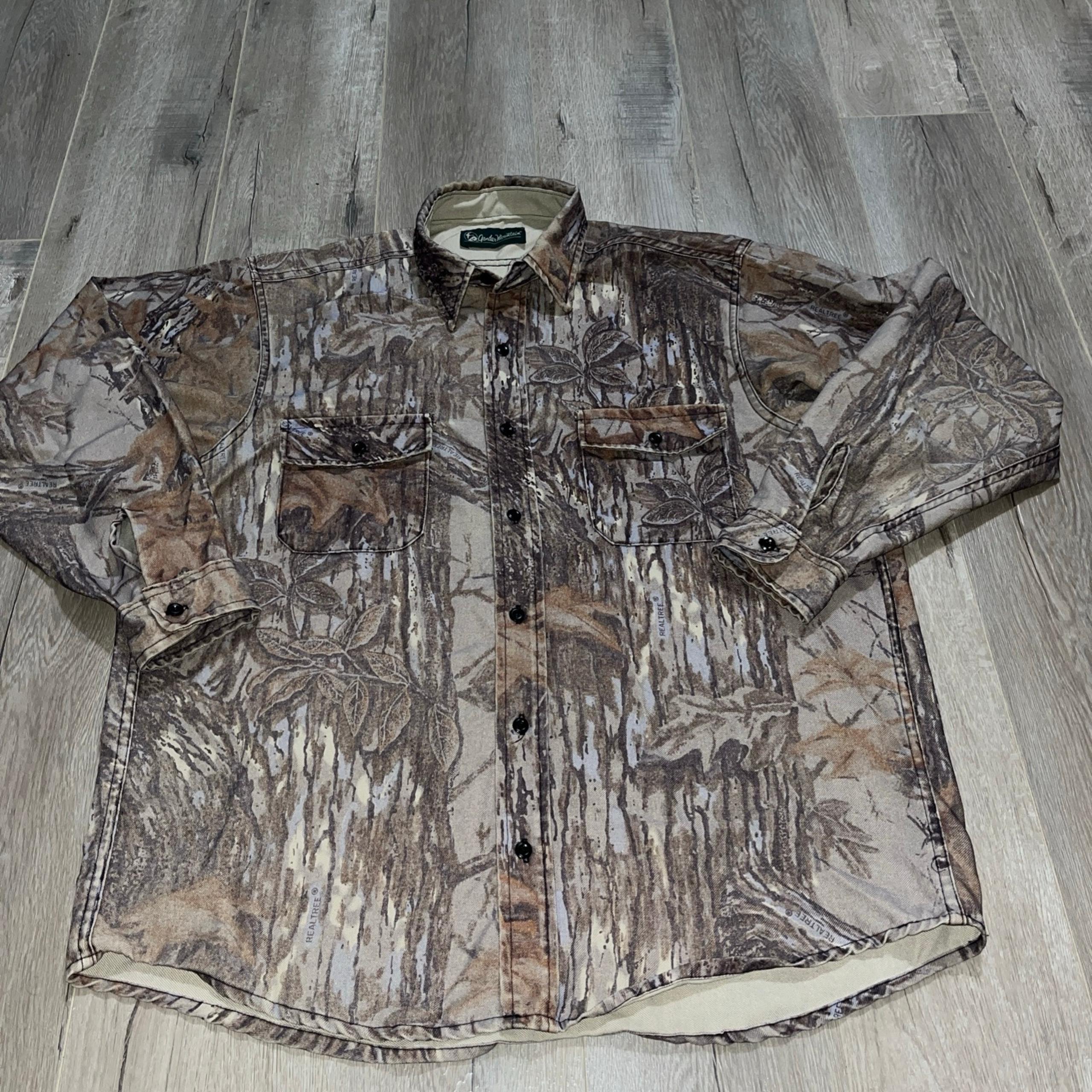 Men’s Gander Mountain Long Sleeve Camo Button Down Shirt Size XL