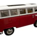 Red 1962 Volkswagen Kombi Diecast Wagon Van With Trucker Hat