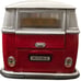 Red 1962 Volkswagen Kombi Diecast Wagon Van With Trucker Hat