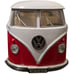 Red 1962 Volkswagen Kombi Diecast Wagon Van With Trucker Hat