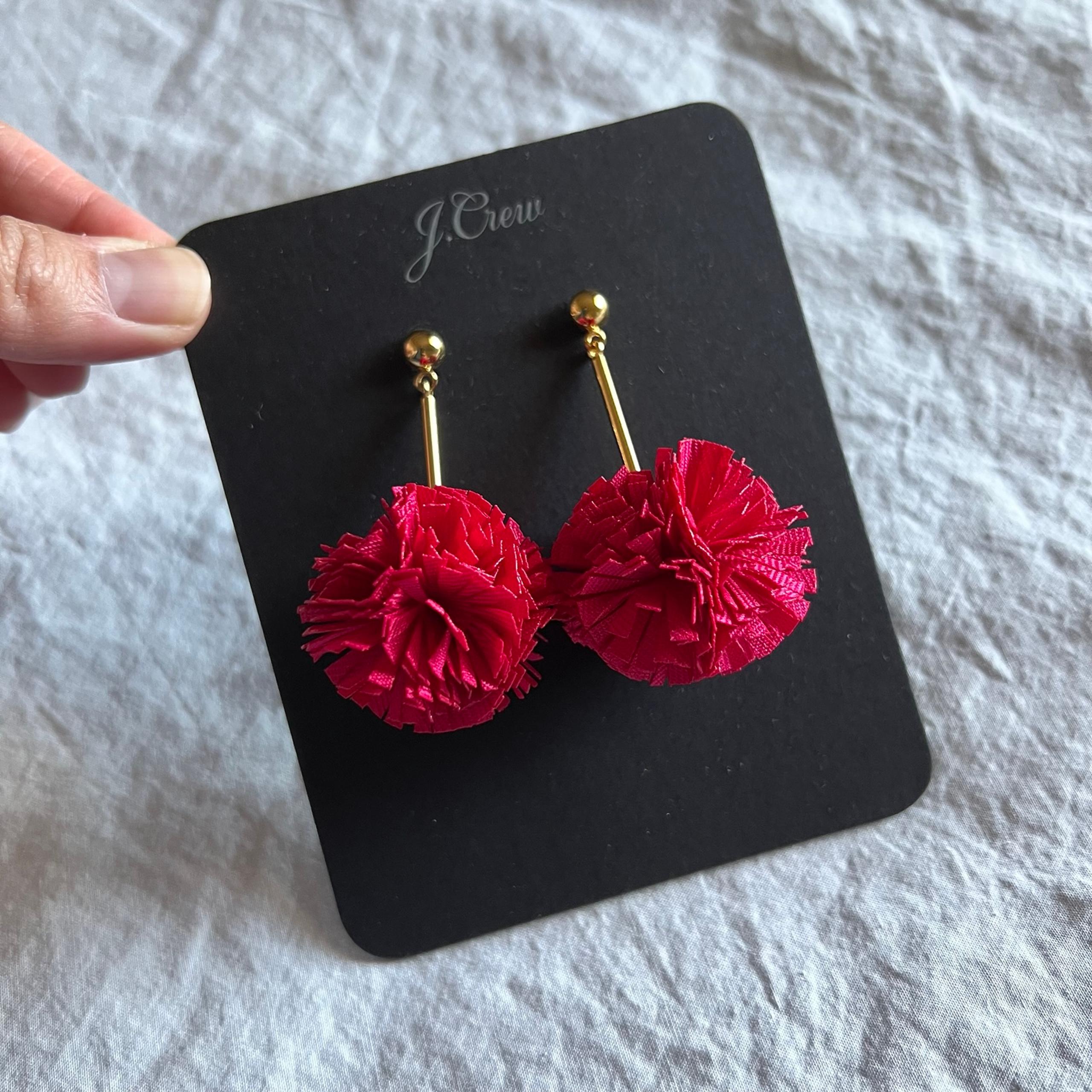 J.Crew Pom Pom Earrings