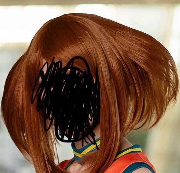Styled Uraraka Ochako brown Cosplay wig my hero academia