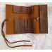 HIDE & DRINK Rustic Leather Pencil Roll Pouch