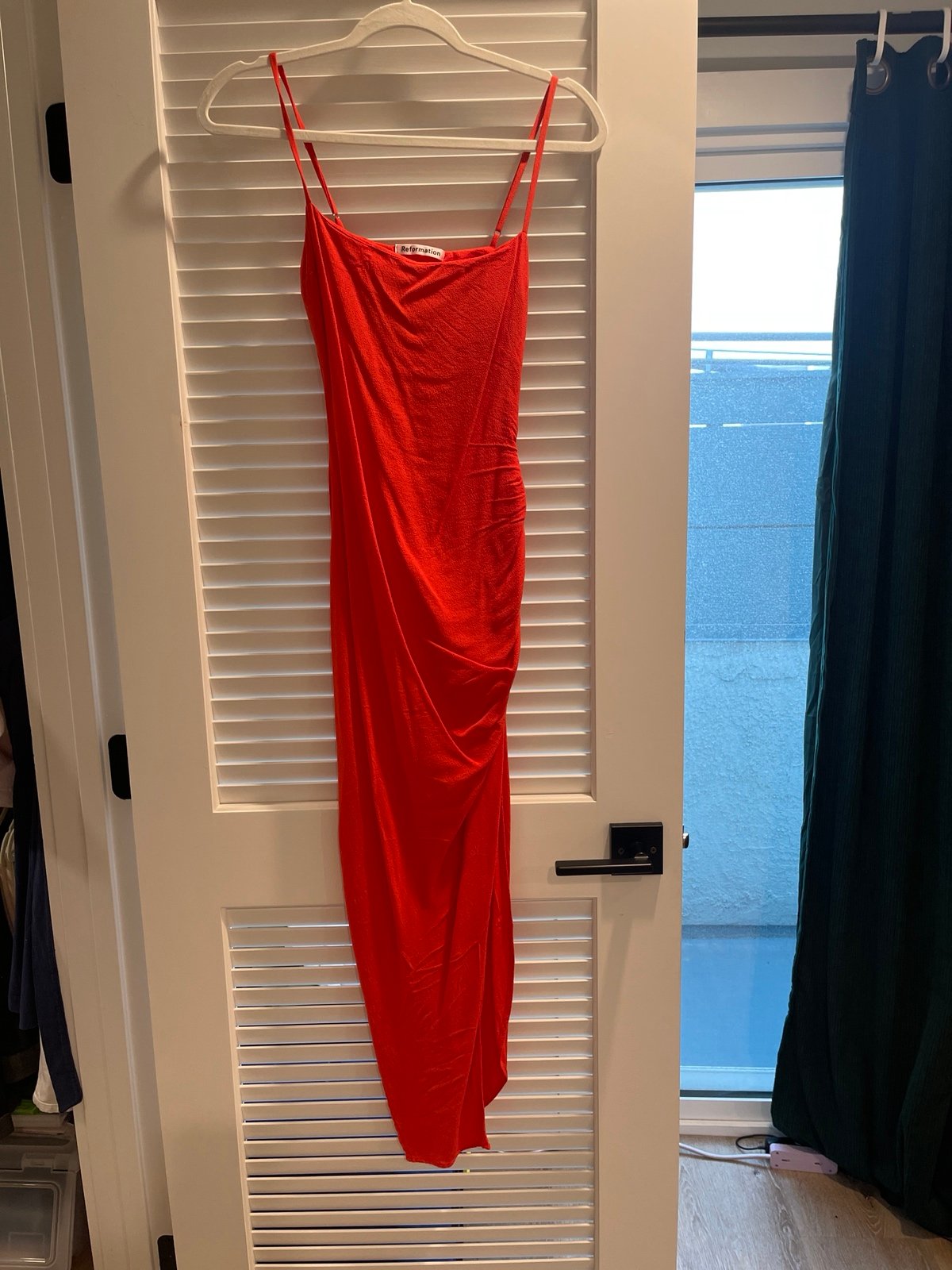 Reformation breach asymmetric dress