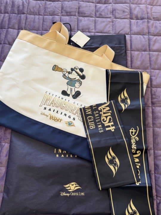 Disney Cruise Line Wish Inaugural Sailings Castaway Club Stateroom Gifts