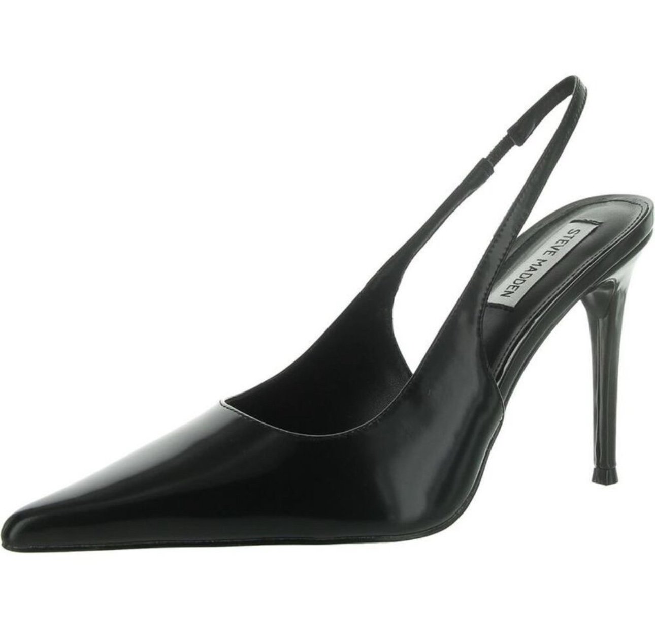 Steven Madden Reyes Black Patent Leather slingback