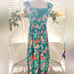 BOUTIQUE GREEN NWOT FLORAL RUFFLE PEPLUM LINED MAXI DRESS MULTIPLE SIZES