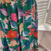 BOUTIQUE GREEN NWOT FLORAL RUFFLE PEPLUM LINED MAXI DRESS MULTIPLE SIZES