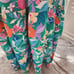 BOUTIQUE GREEN NWOT FLORAL RUFFLE PEPLUM LINED MAXI DRESS MULTIPLE SIZES
