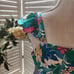 BOUTIQUE GREEN NWOT FLORAL RUFFLE PEPLUM LINED MAXI DRESS MULTIPLE SIZES