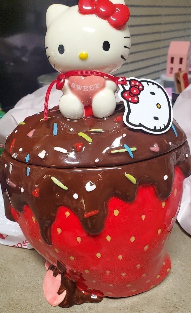 Hello Kitty Chocolate Strawberry Cookie Jar