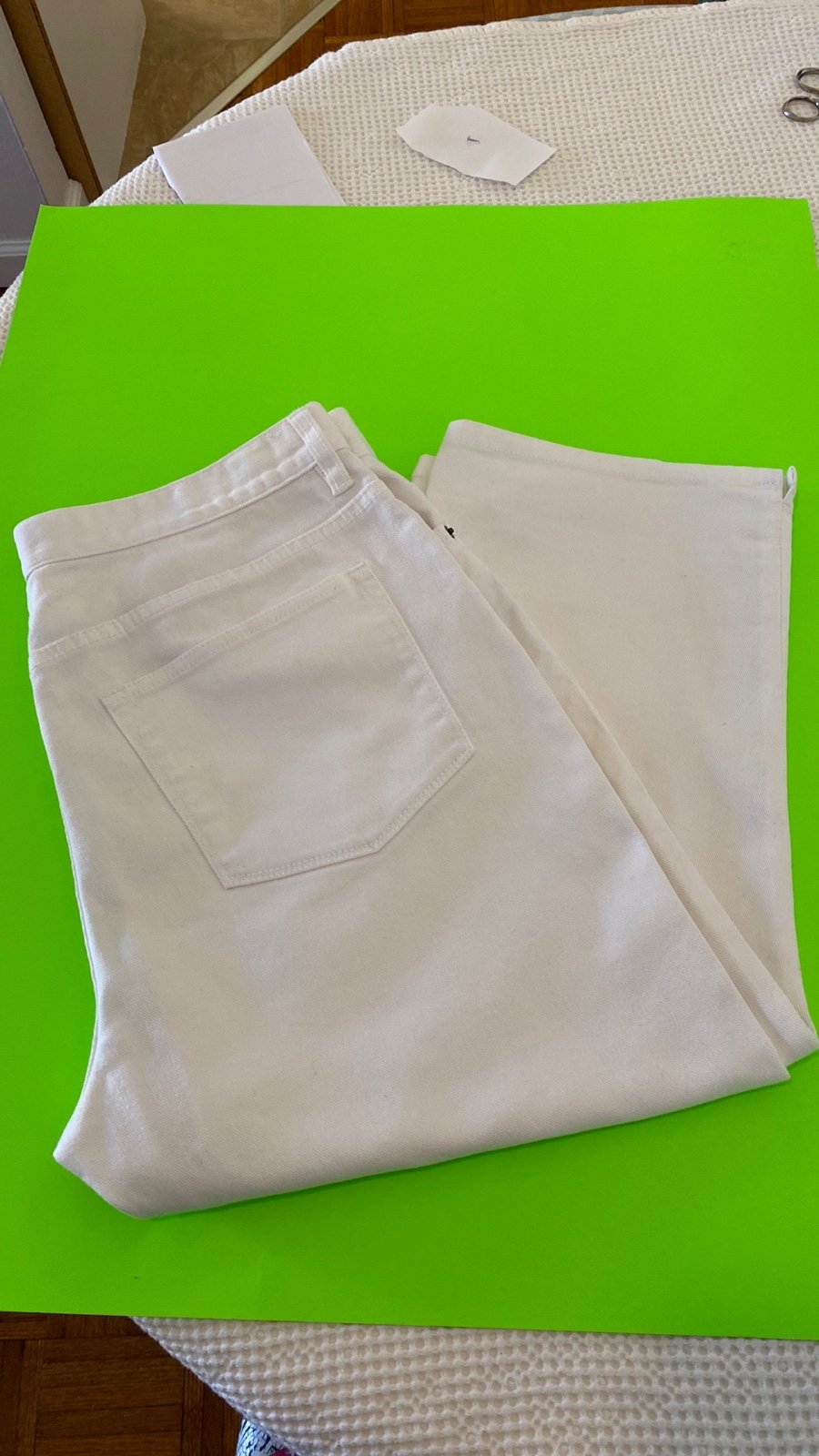 Ralph Lauren Classic Fit White Denim Capri