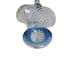RARE Vintage Light Blue Glass Basket Swirl Imperial Twisted Optic 10