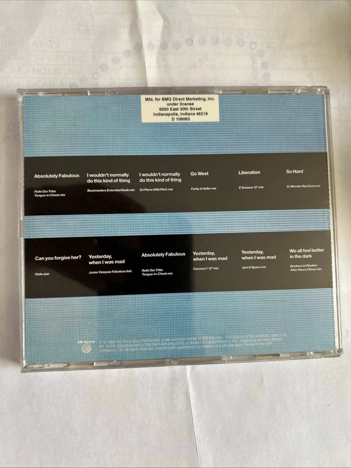 CD pet Shop Boys disco 2 CD remixes CD
