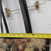 Woven Tapestry Tote Shoulder Bag Genuine Leather Trim Dog Pattern