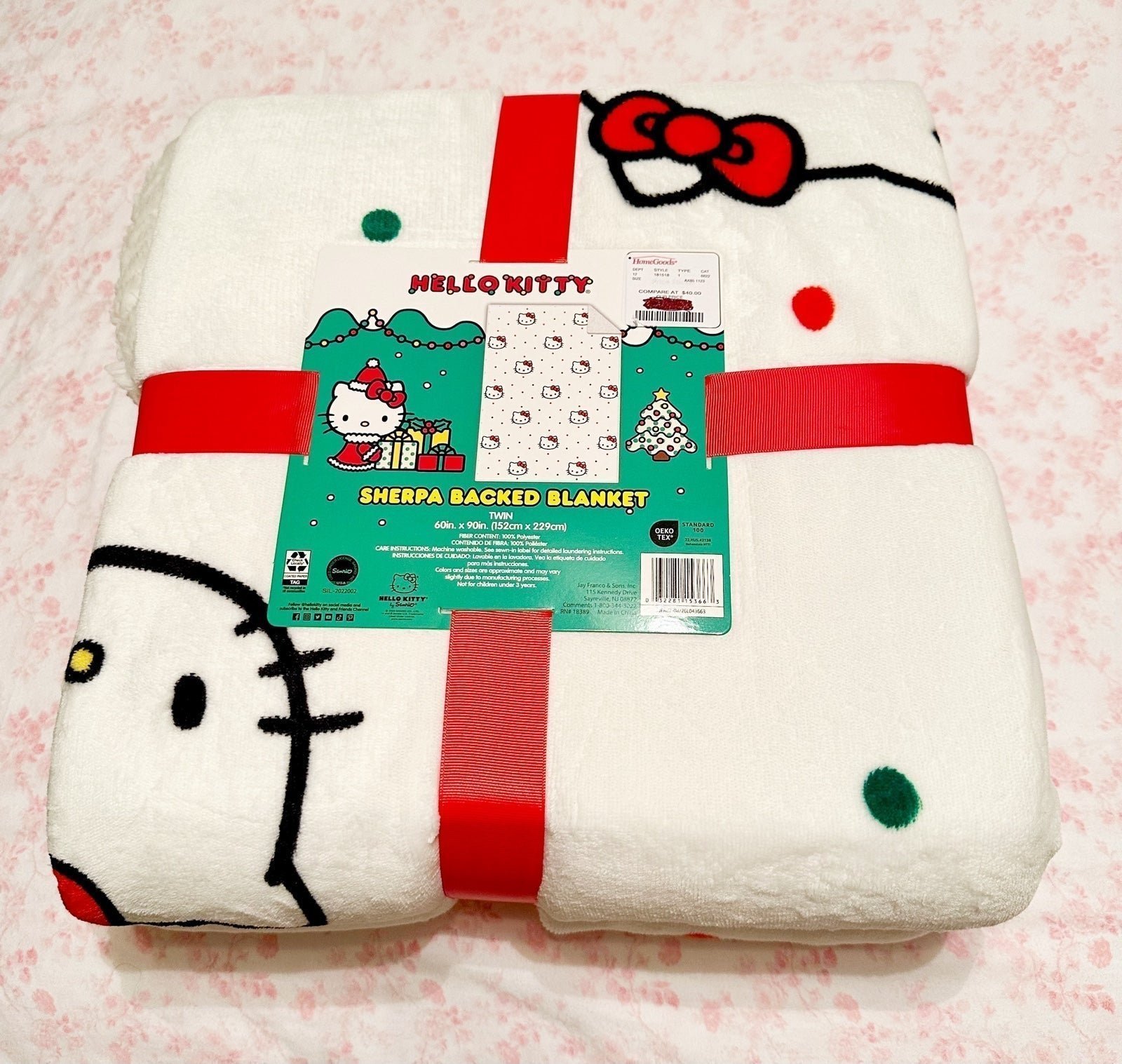 Hello Kitty twin christmas blanket