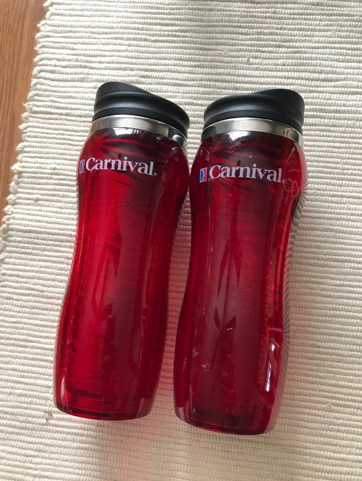 2 carnival cruise thermal tumblers