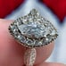 Sterling & CZ Diamond Ring