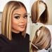 Human hair lace front wigs short cuts
