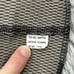Girbaud Shirt Men's XL Gray Waffle Knit Embroidered Long Sleeve VTG Y2K