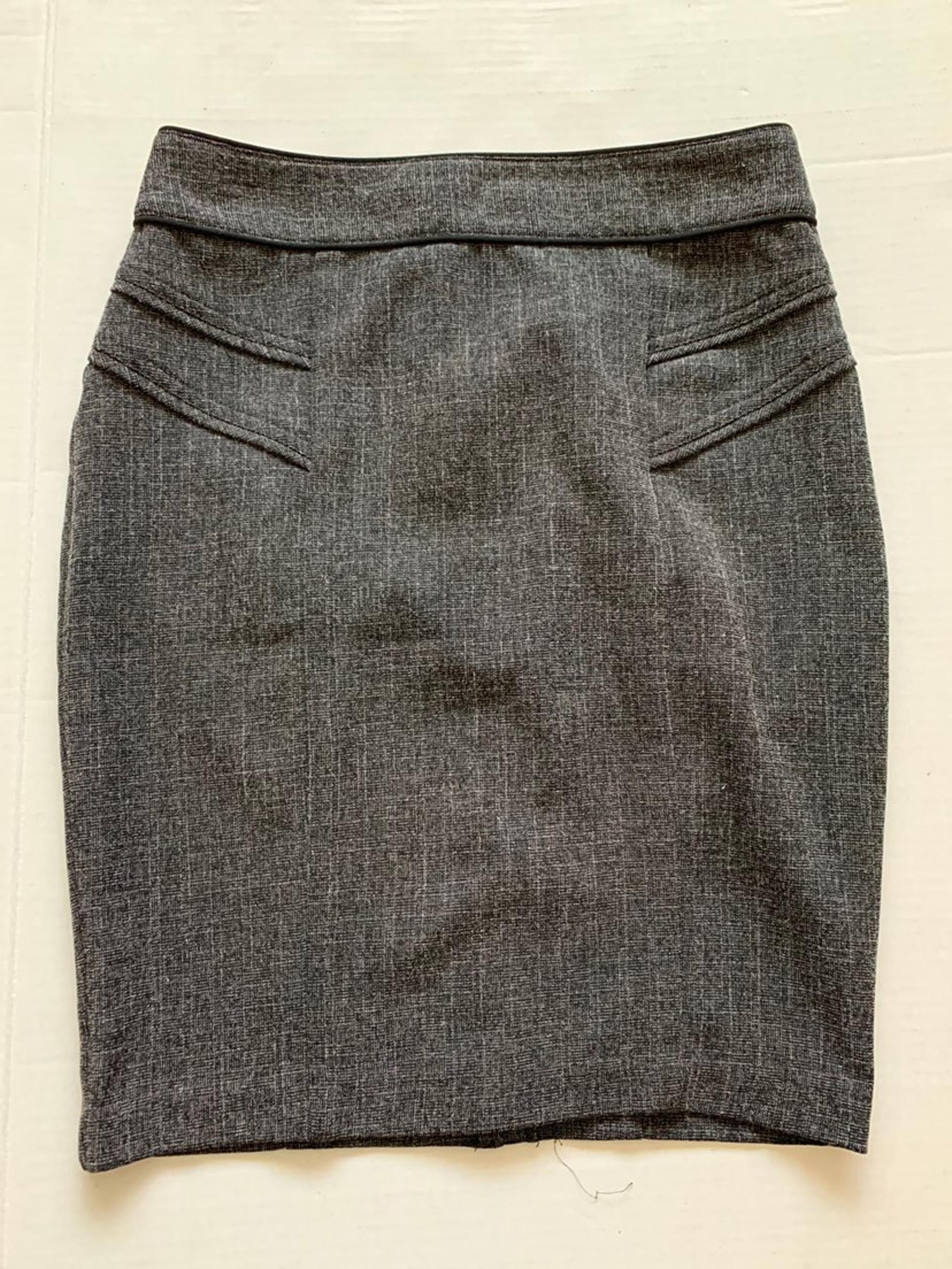 BCX Gray Black Pencil Skirt Size 5