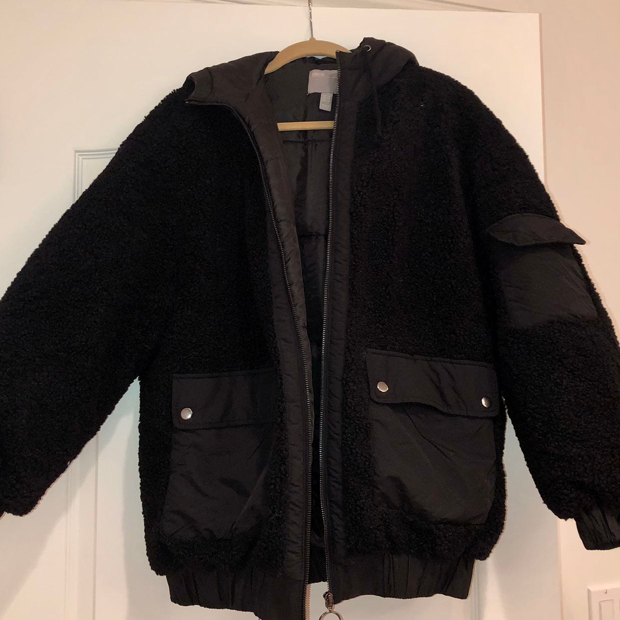 ASOS Fleece Bomber Jacket