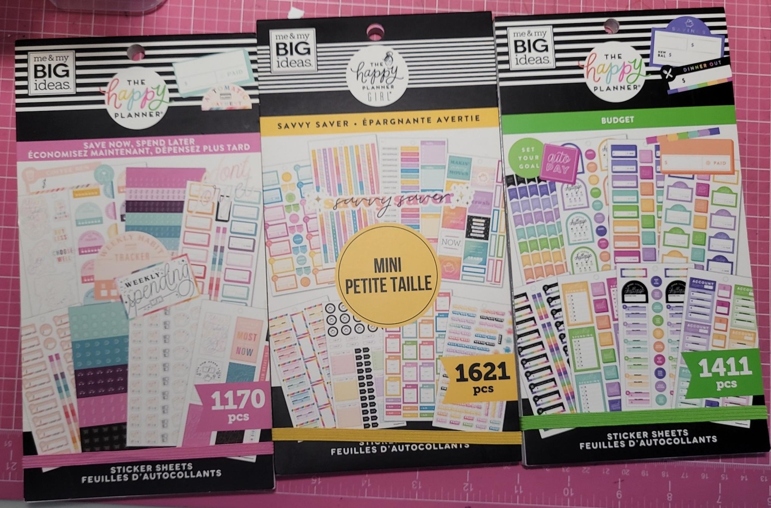 The Happy Planner Budget Sticker Books 3 books in total