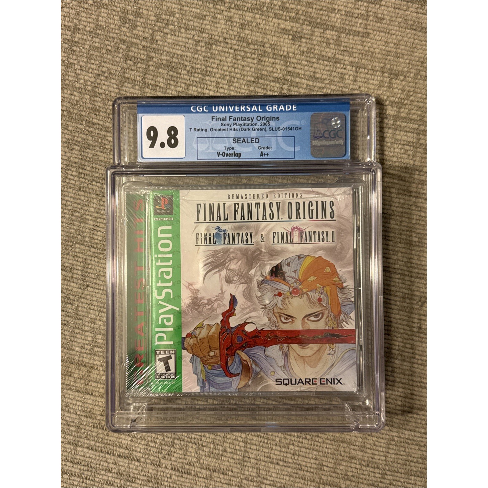 Final Fantasy Origins I & II PlayStation PS1 Greatest Hits Sealed CGC 9.8 A++