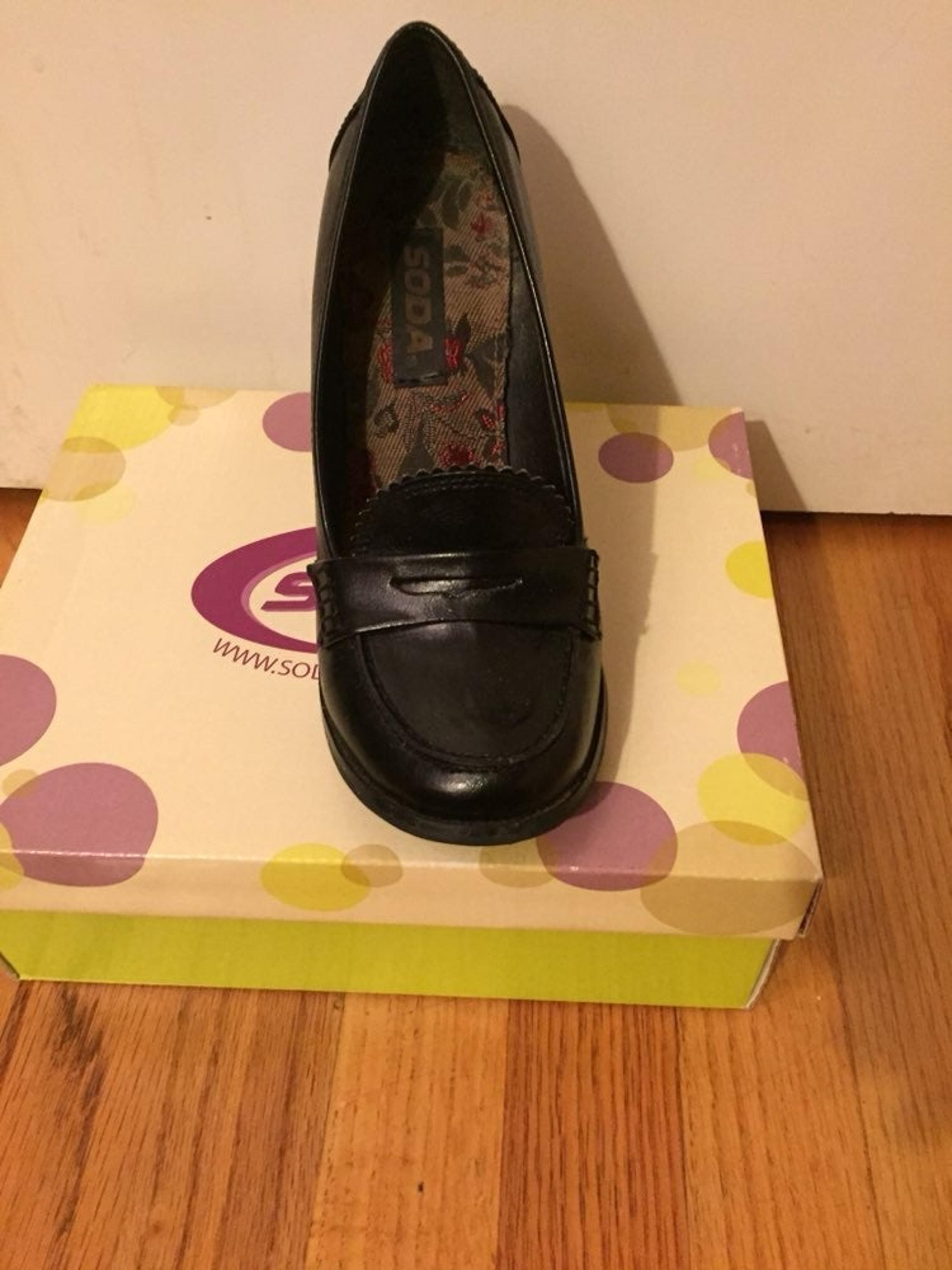 Soda Brand Loafer High Heels